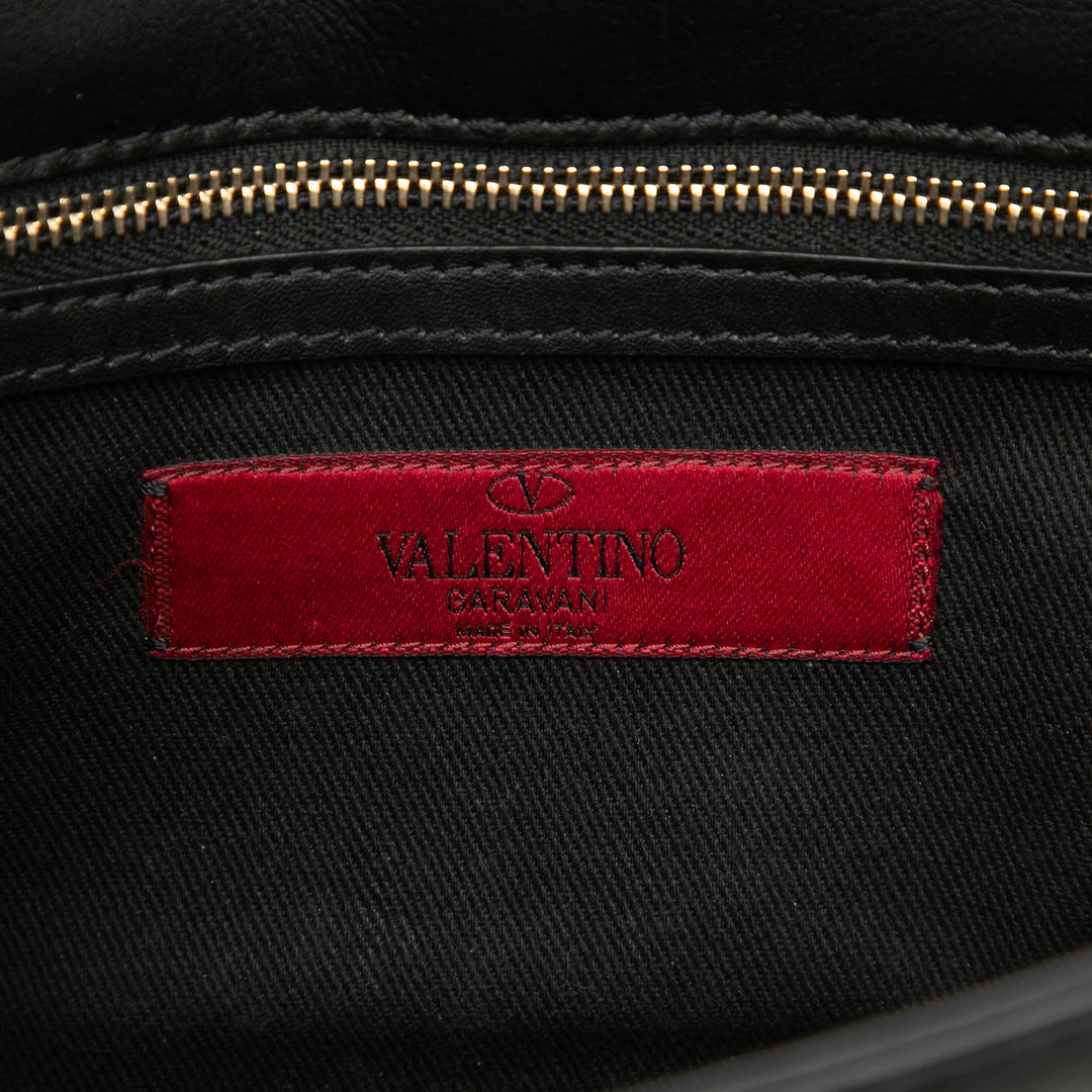 Valentino Small Cuir Rockstud Glam Lock Sac porté croisé