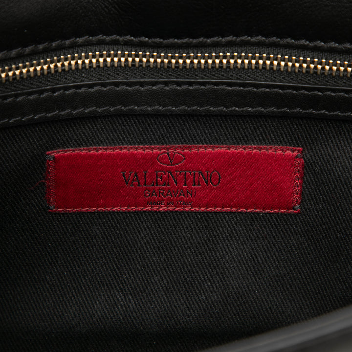 Valentino Small Cuir Rockstud Glam Lock Sac porté croisé