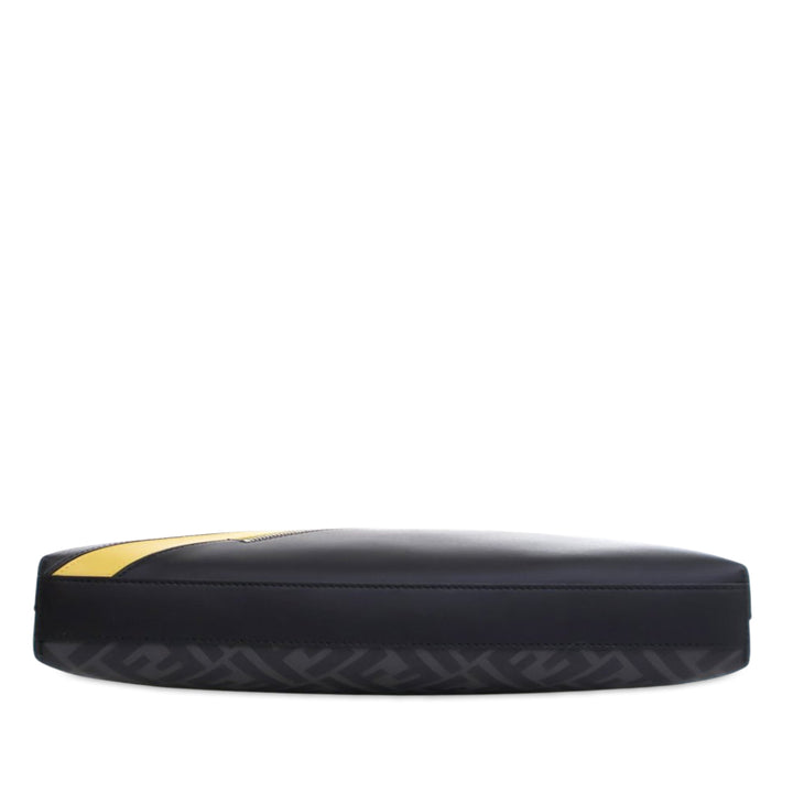 Fendi Zucca Coated Toile Diagonal Sac porté croisé Gris