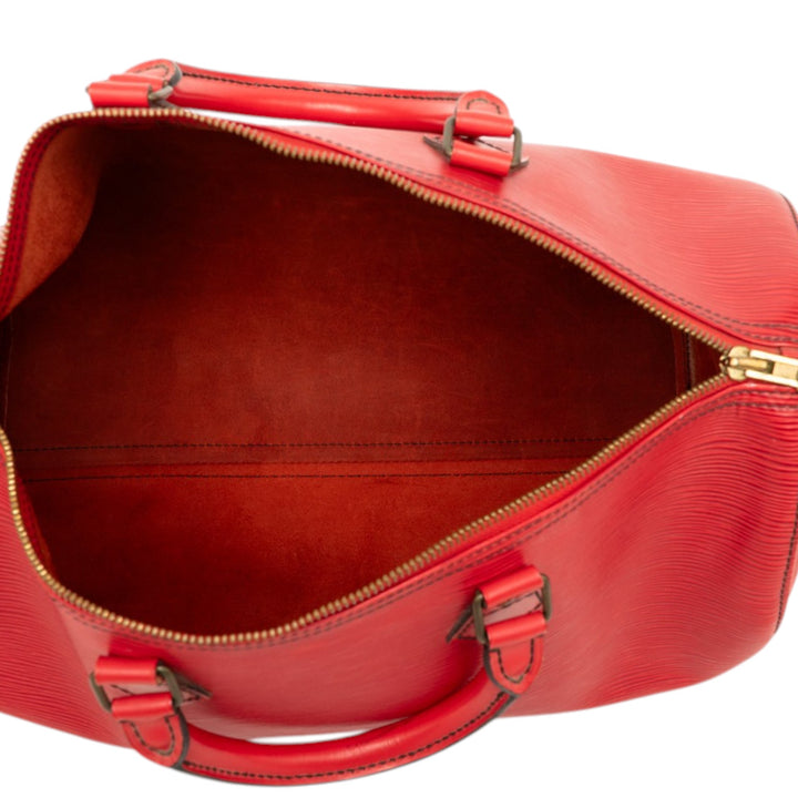 Louis Vuitton Speedy 35 Épi Rouge – vue 4 – GABY PARIS