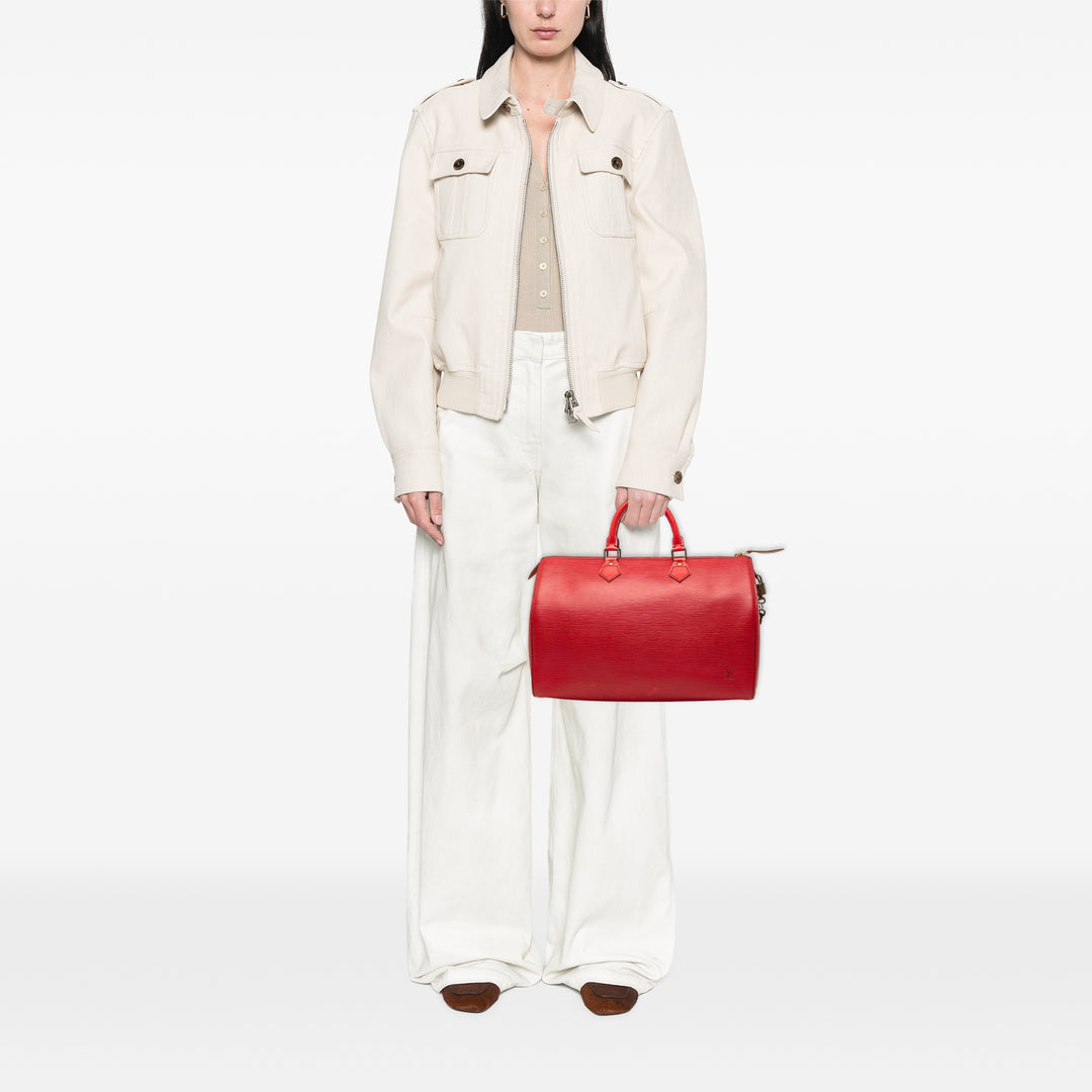 Louis Vuitton Speedy 35 Épi Rouge – vue 7 – GABY PARIS