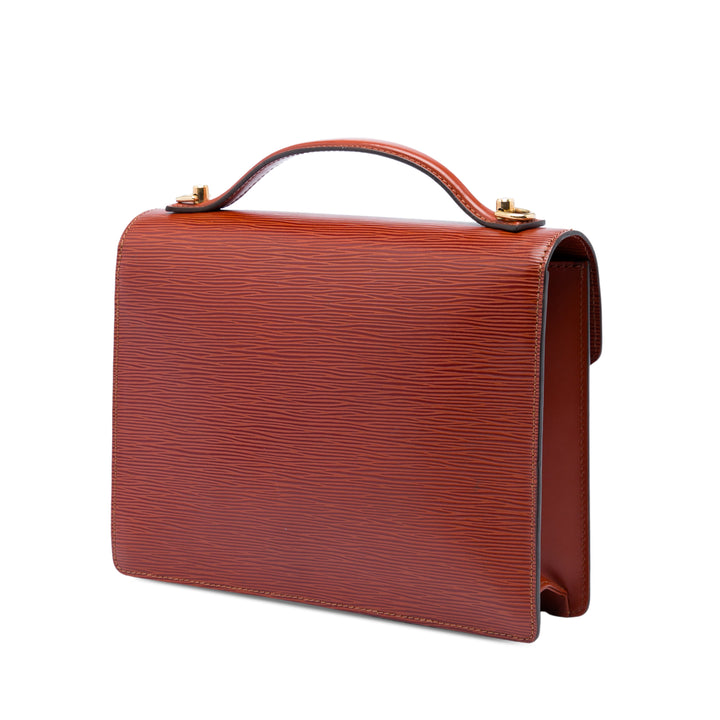 Louis Vuitton Monceau 28 Épi Marron