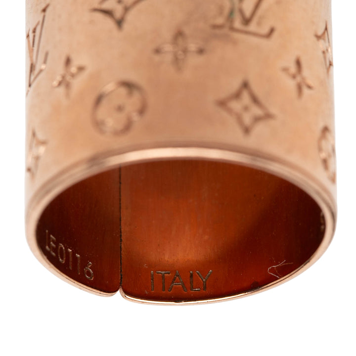 Louis Vuitton Brass Nanogram Bague Set Doré
