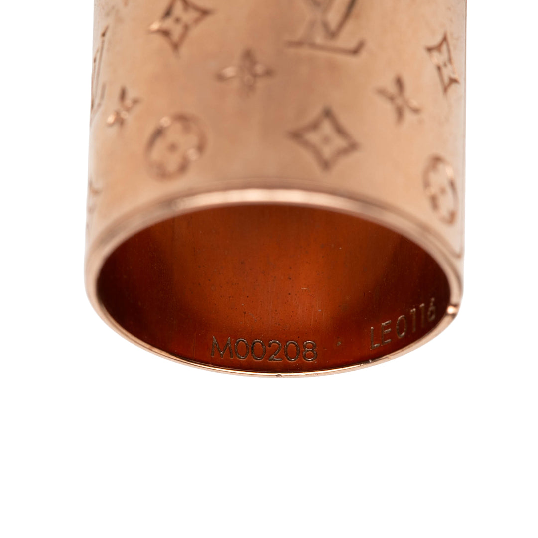 Louis Vuitton Brass Nanogram Bague Set Doré