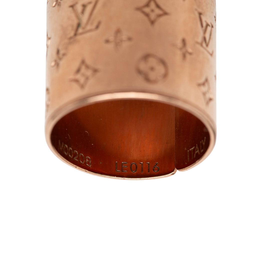 Louis Vuitton Brass Nanogram Bague Set Doré
