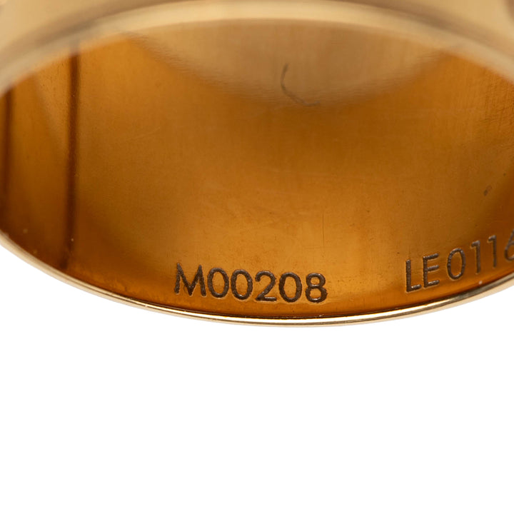 Louis Vuitton Brass Nanogram Bague Set Doré
