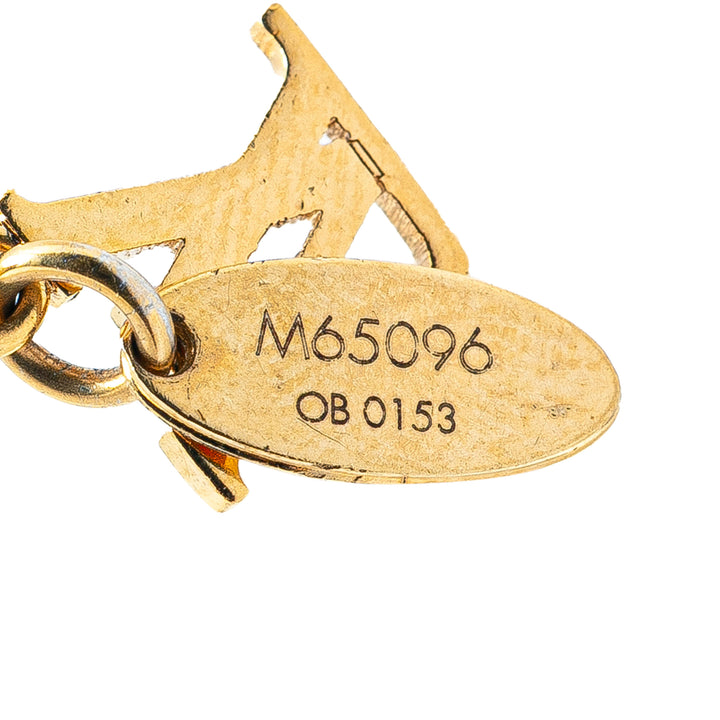 Gold Plated Crystal Gamble Necklace Gold - Gaby Paris