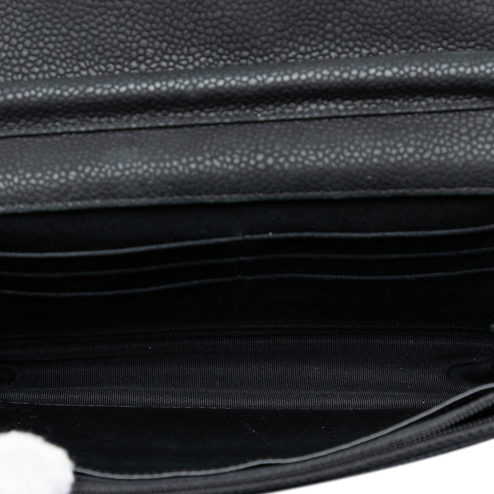 Chanel CC Matelassé Caviar Wallet on Chain