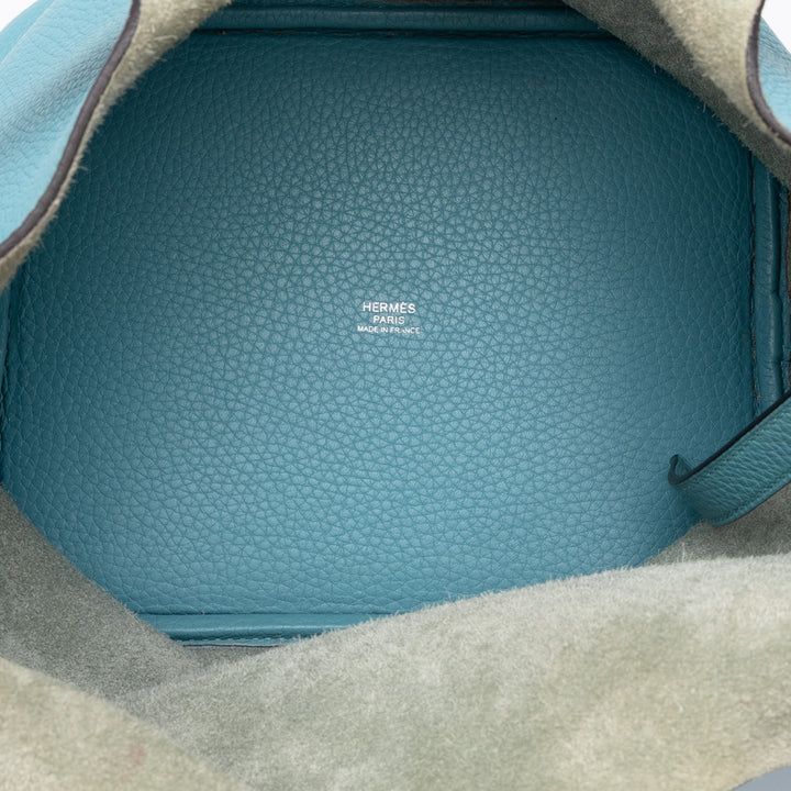 Hermès Sac à main Picotin Lock 18 Clémence Bleu – vue 4 – GABY PARIS