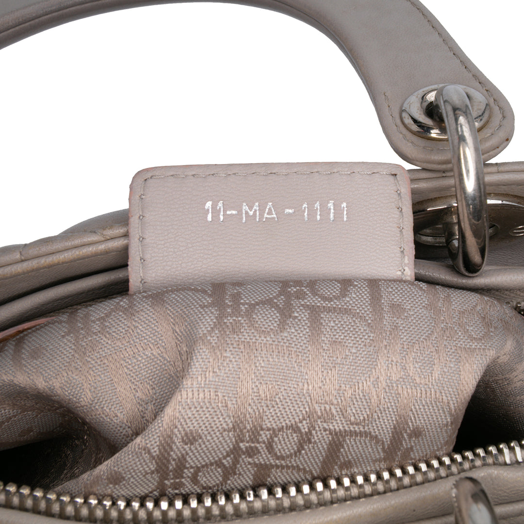 Dior Large Cuir d’agneau Cannage Lady Dior Violet – GABY PARIS Authentique