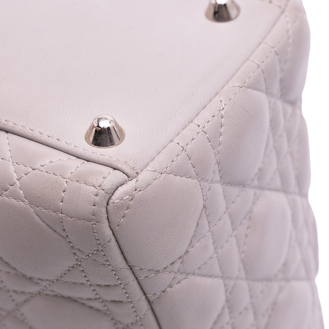 Dior Large Cuir d’agneau Cannage Lady Dior Violet – GABY PARIS Authentique