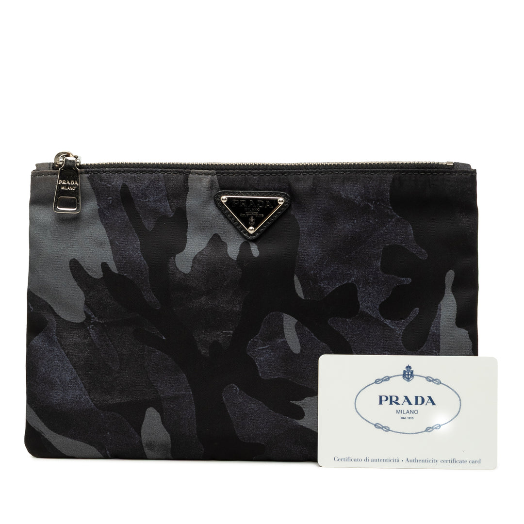Prada Camouflage Pochette Nylon Tessuto