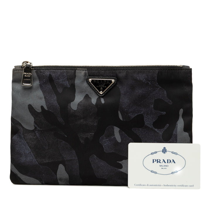 Prada Camouflage Pochette Nylon Tessuto