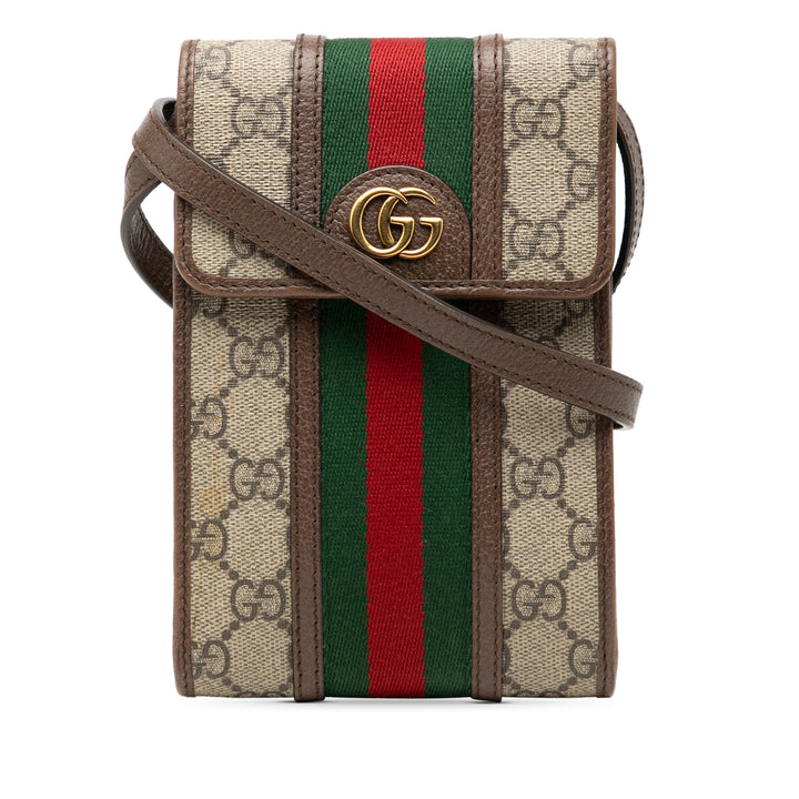 Gucci Mini GG Supreme Web Ophidia Sac porté croisé