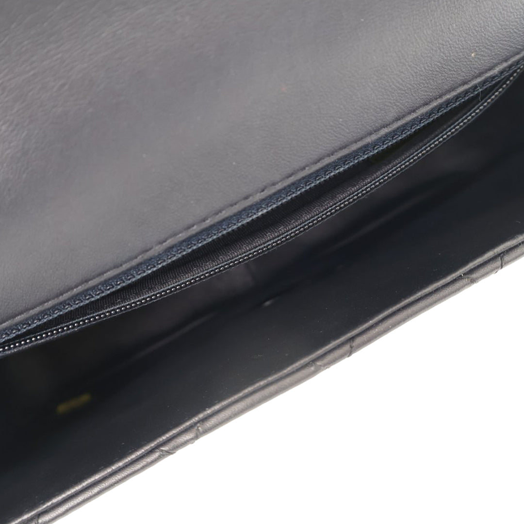 Chanel Matelassé Cuir d’agneau Elementary Chic à rabat – GABY PARIS Authentique