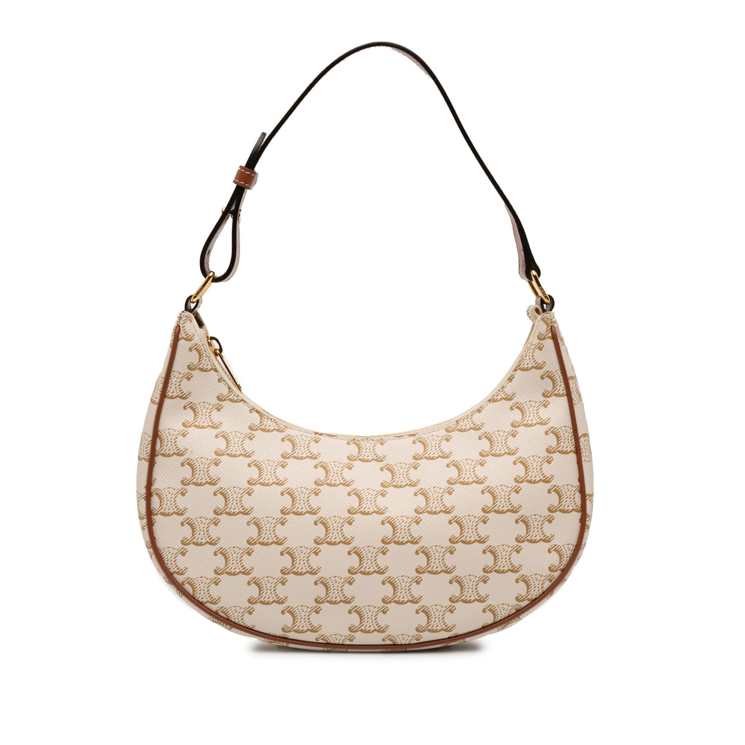 Celine Triomphe Ava Sac Moyen Triomphe enduite Marron