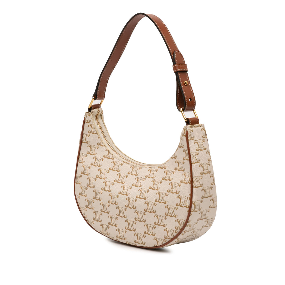 Celine Triomphe Ava Sac Moyen Triomphe enduite Marron
