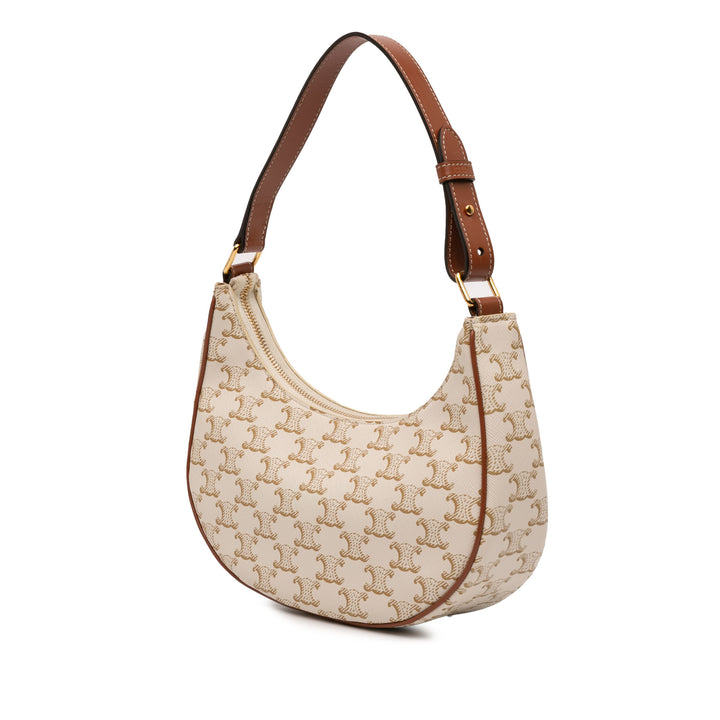Celine Triomphe Ava Sac Moyen Triomphe enduite Marron