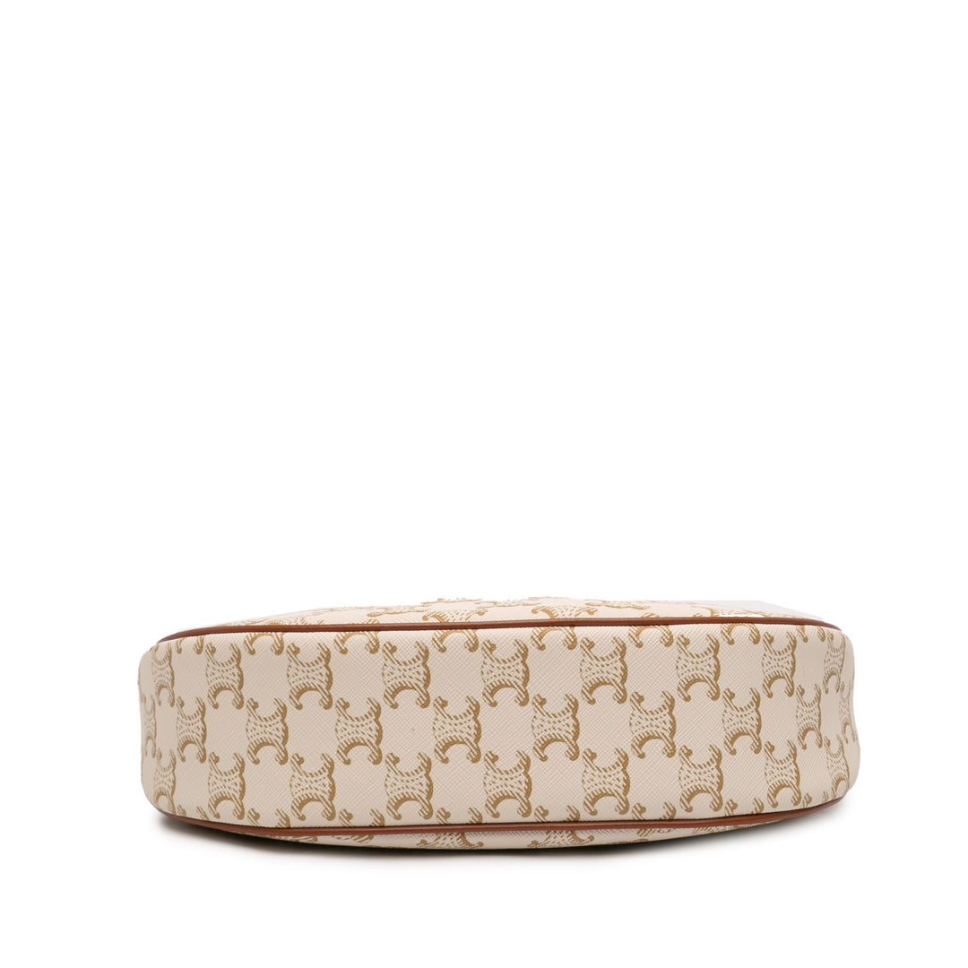 Celine Triomphe Ava Sac Moyen Triomphe enduite Marron