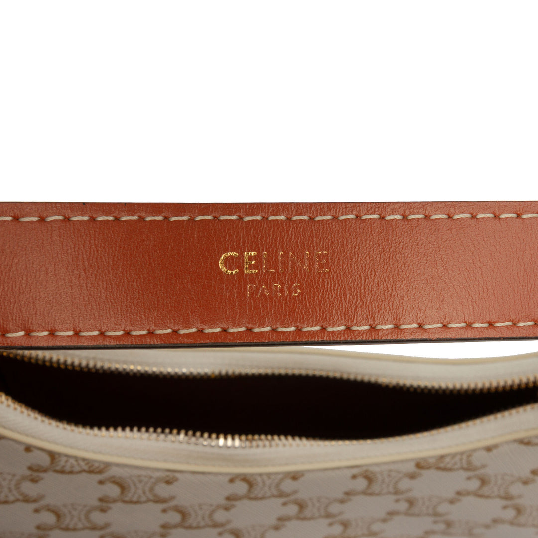 Celine Triomphe Ava Sac Moyen Triomphe enduite Marron