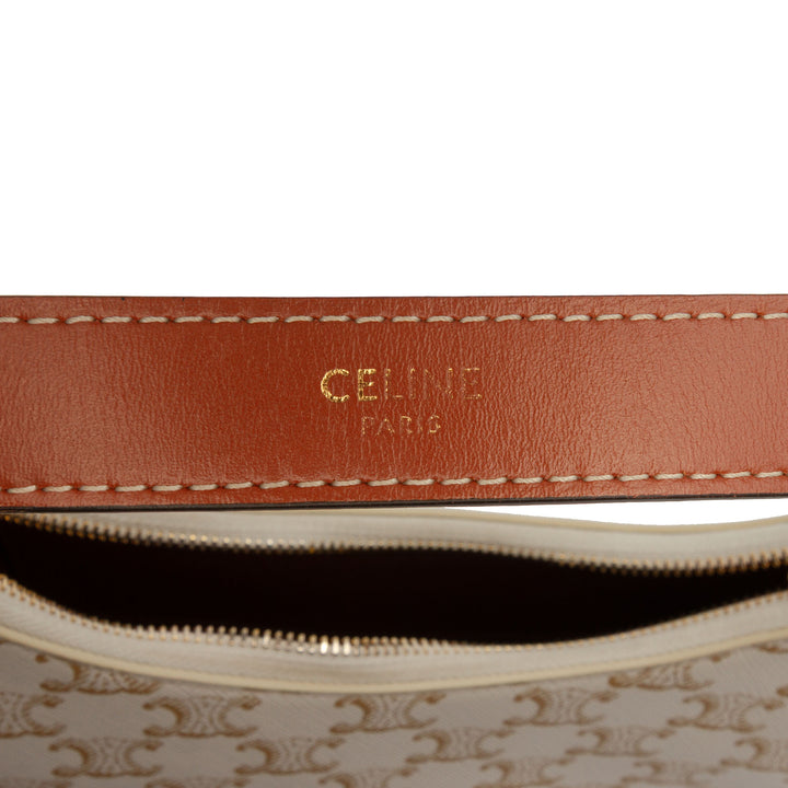 Celine Triomphe Ava Sac Moyen Triomphe enduite Marron
