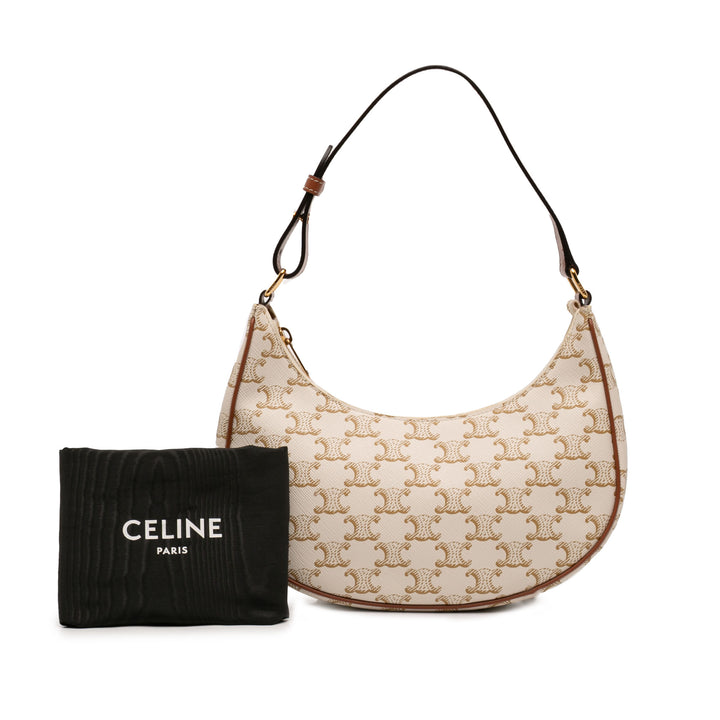 Celine Triomphe Ava Sac Moyen Triomphe enduite Marron
