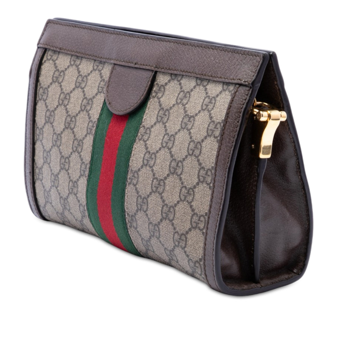Web Ophidia Chaîne Sac Petit GG Supreme Beige