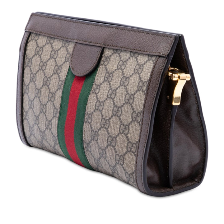 Web Ophidia Chaîne Sac Petit GG Supreme Beige