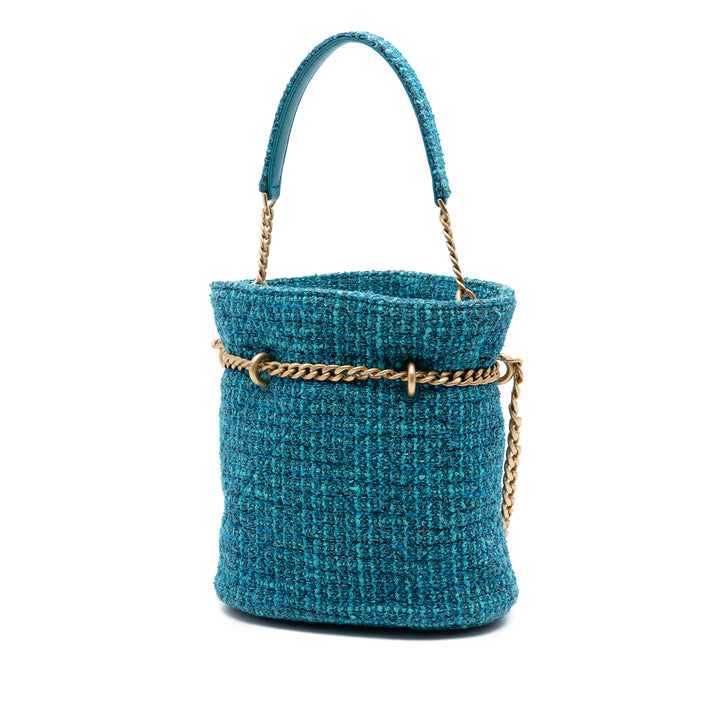 Chanel Tweed Pending CC anse supérieure Bucket Sac
