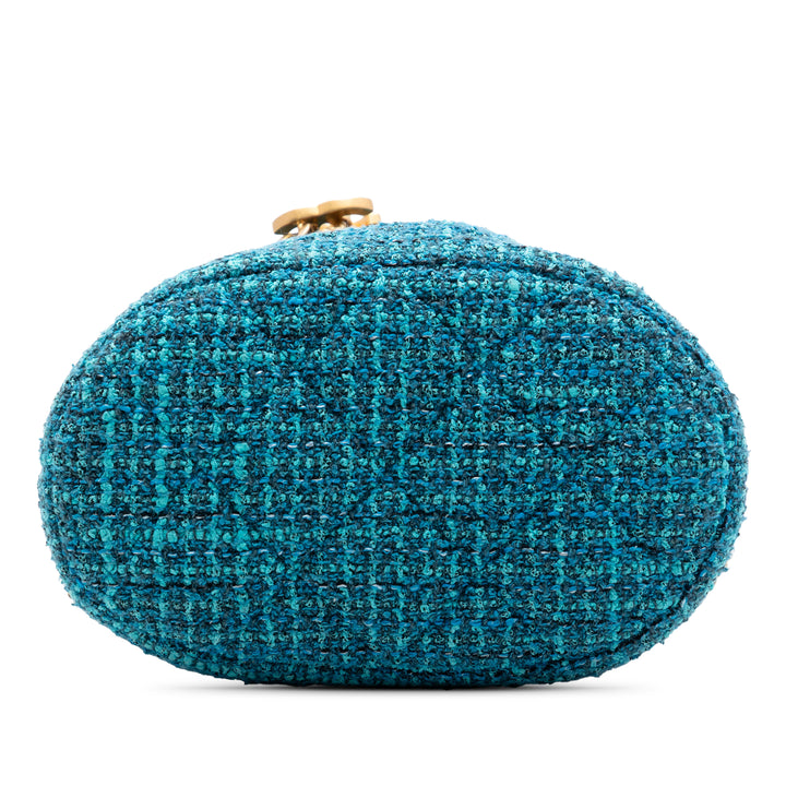 Chanel Tweed Pending CC anse supérieure Bucket Sac