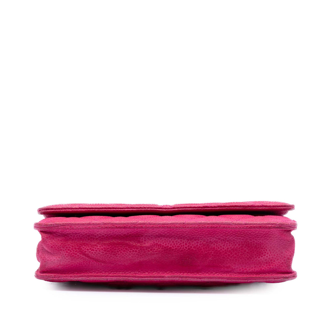 Chanel CC Matelassé Caviar Wallet on Chain