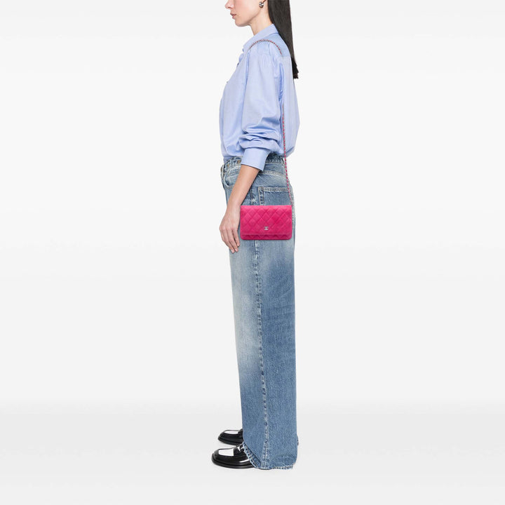 Chanel CC Matelassé Caviar Wallet on Chain
