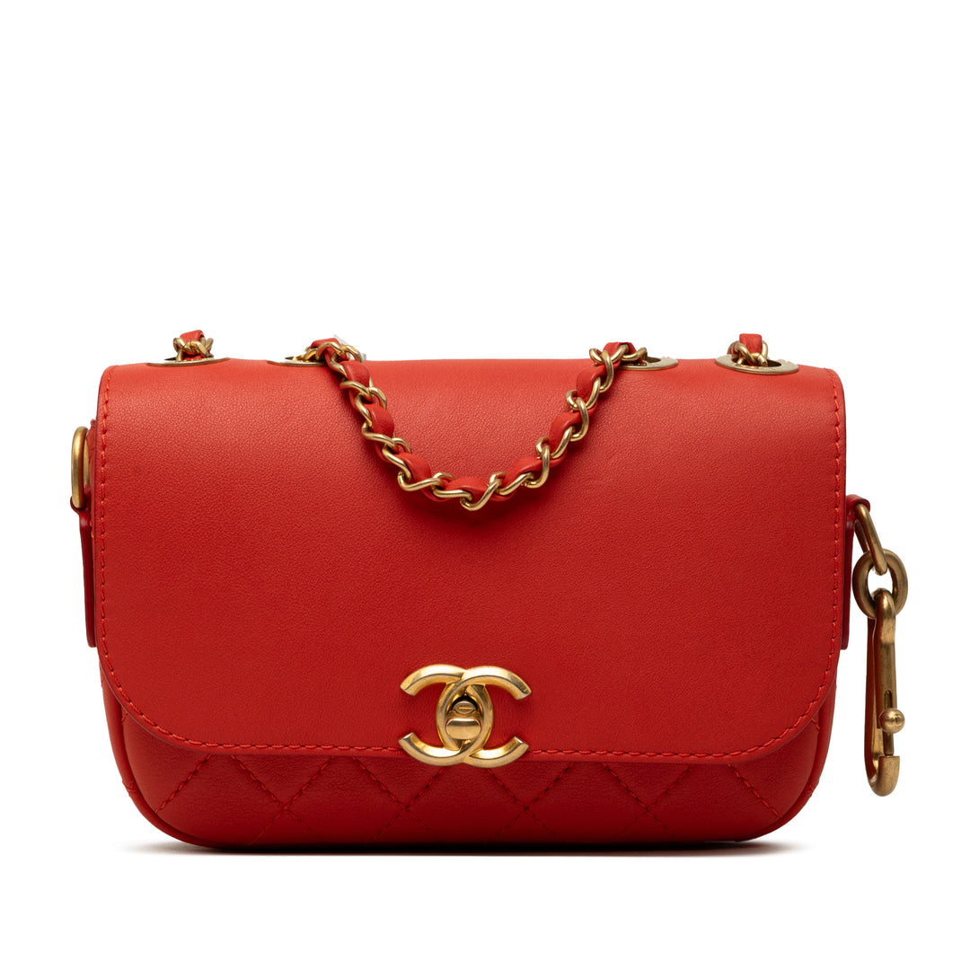 Chanel Matelassé Multi Pochetteing à rabat Cuir de veau