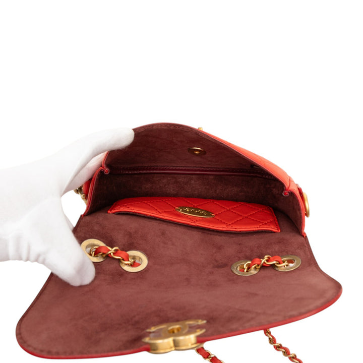 Chanel Matelassé Multi Pochetteing à rabat Cuir de veau