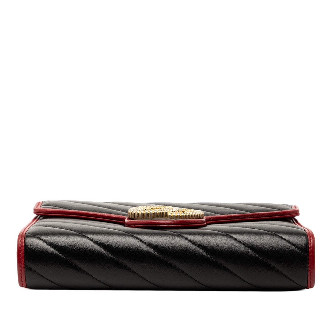 Gucci GG Marmont Matelasse Cuir Torchon Wallet on Chain