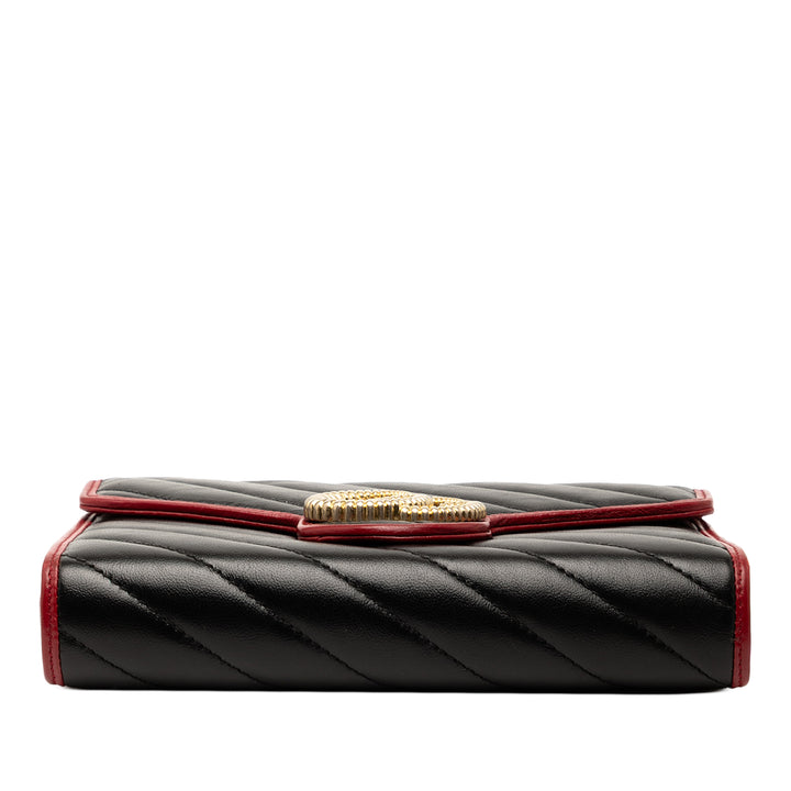 Gucci GG Marmont Matelasse Cuir Torchon Wallet on Chain
