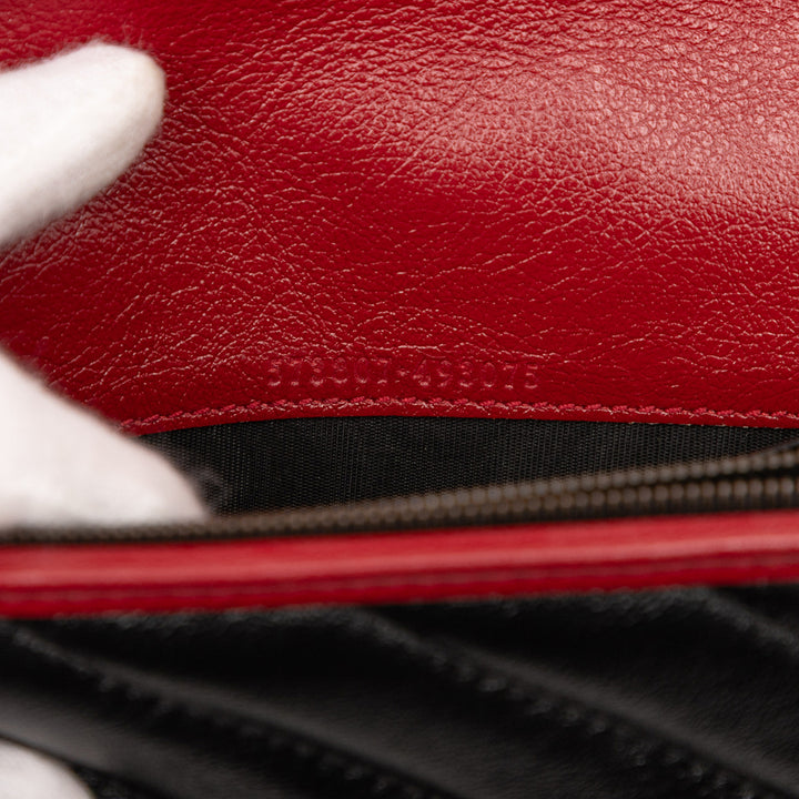 Gucci GG Marmont Matelasse Cuir Torchon Wallet on Chain