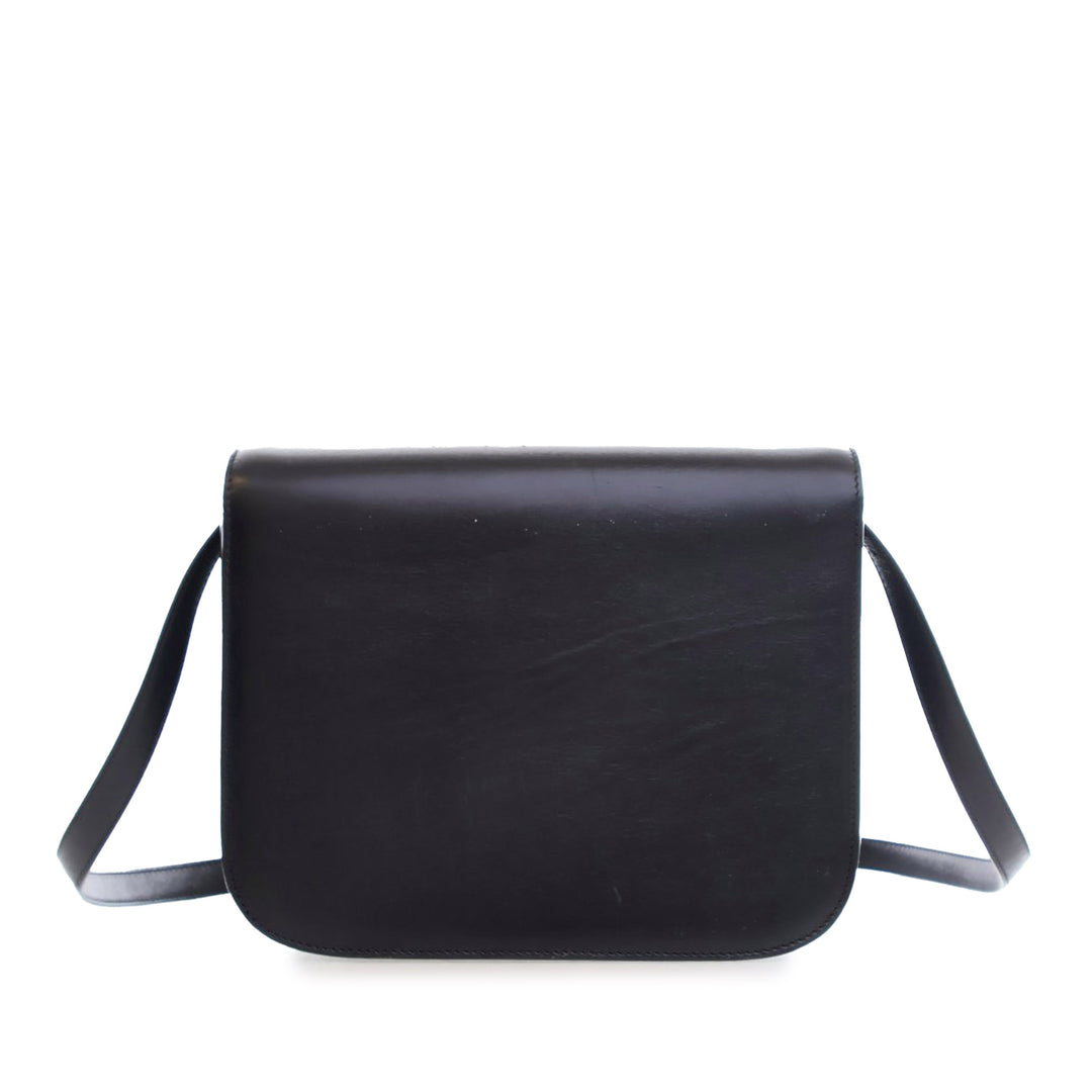 Medium Calfskin Classic Box Black - Gaby Paris