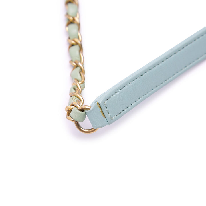 CC Quilted Calfskin Single Flap White - Gaby Paris