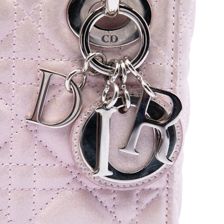 Dior Mini Iridescent Cuir d'agneau Cannage Lady Dior
