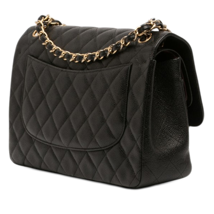 Chanel Jumbo Classic Caviar Double rabat