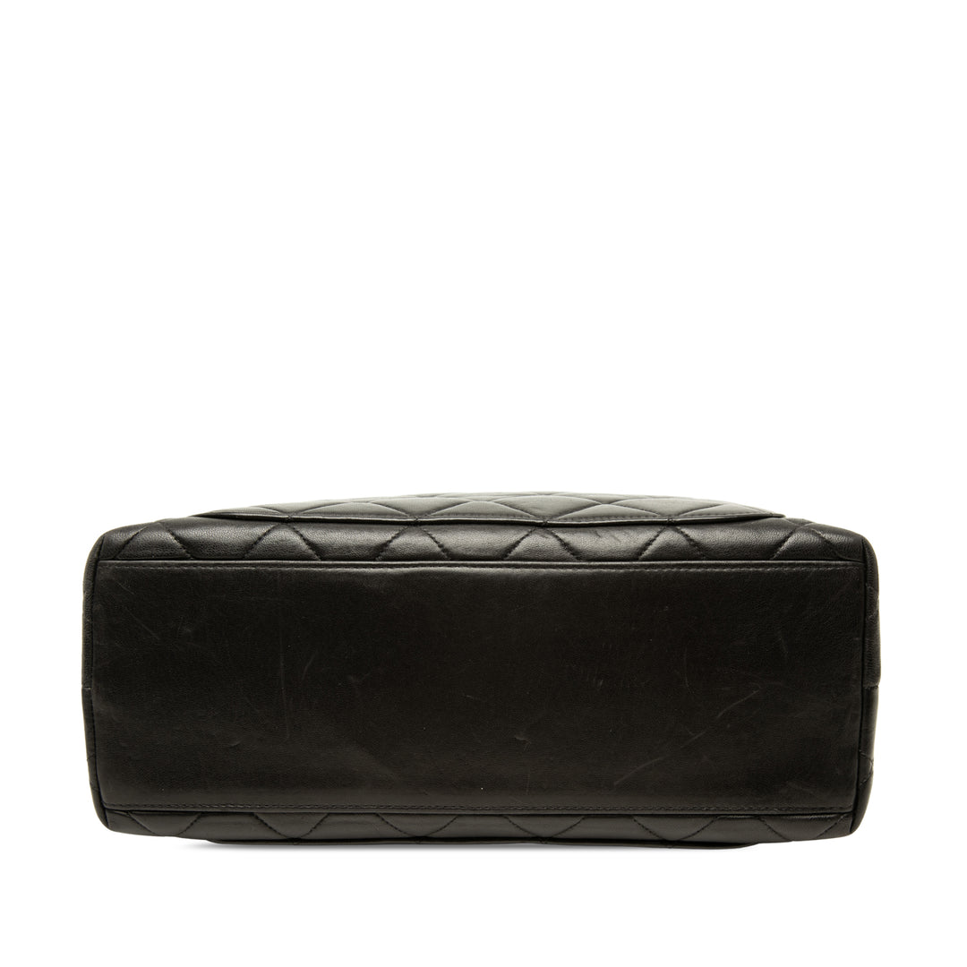 CC Matelassé Sac Cuir d'agneau Noir