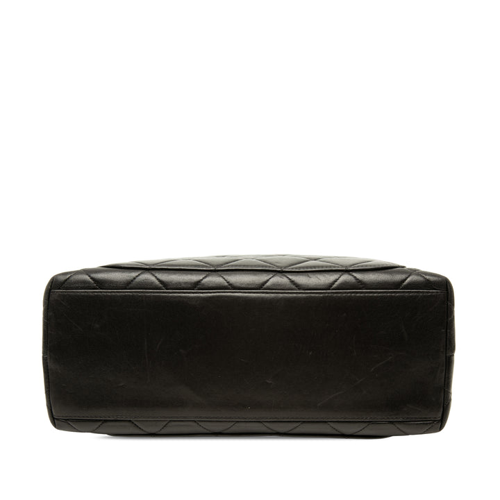 CC Matelassé Sac Cuir d'agneau Noir