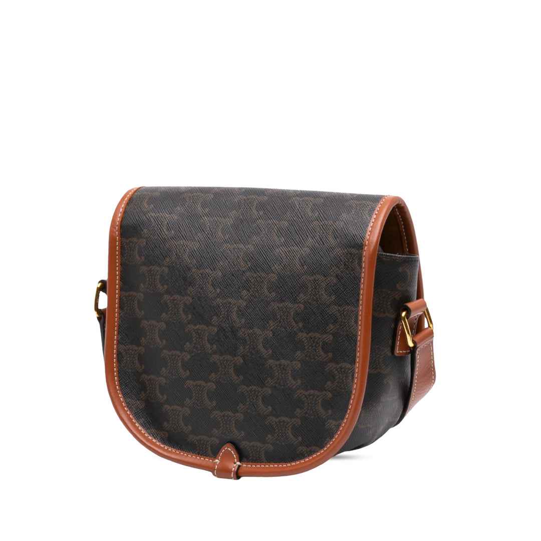 Triomphe Folco Sac Moyen Triomphe enduite Marron