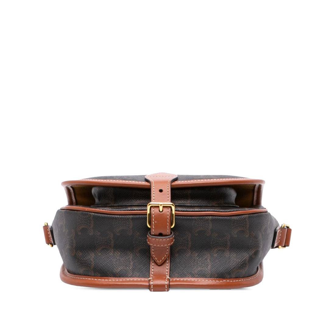 Triomphe Folco Sac Moyen Triomphe enduite Marron