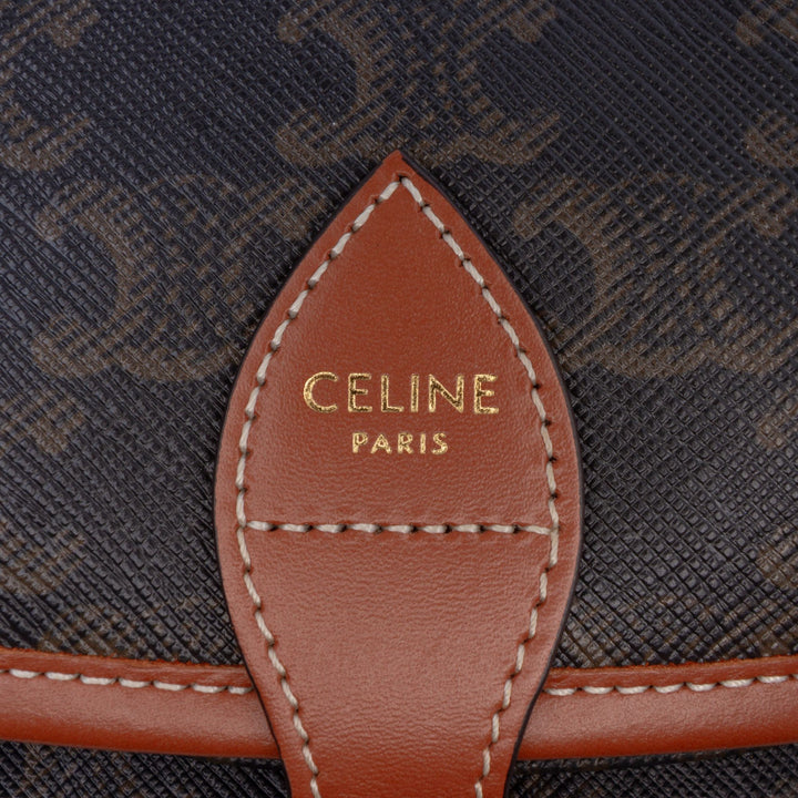 Triomphe Folco Sac Moyen Triomphe enduite Marron
