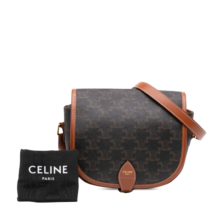 Triomphe Folco Sac Moyen Triomphe enduite Marron