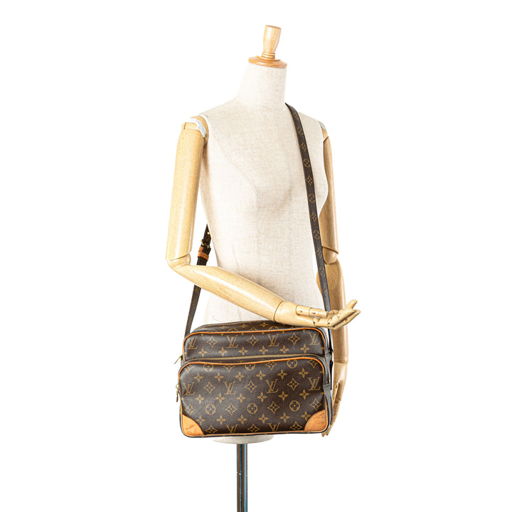 Monogram Nil Crossbody Brown - Gaby Paris