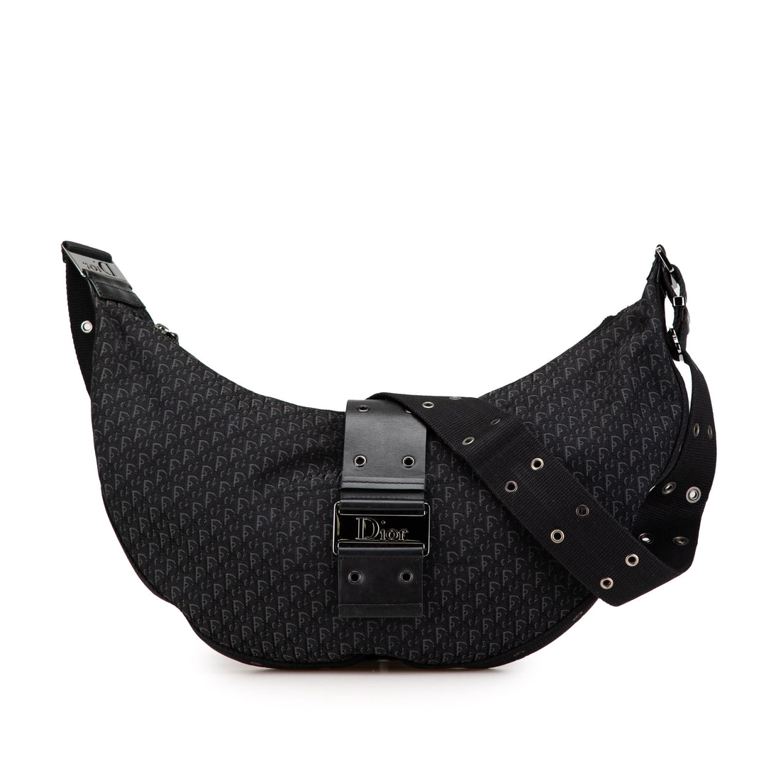 Diorissimo Trotter Canvas Street Chic Hobo Black - Gaby Paris