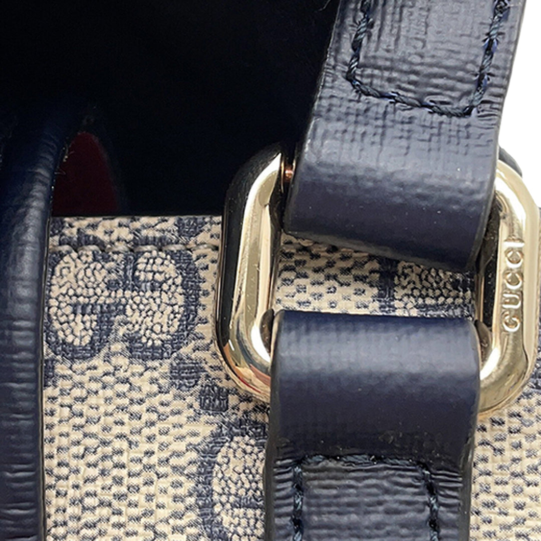 Gucci Kids Heart Web Sac GG Supreme Beige